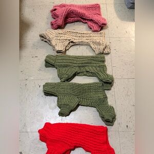 Single Handmade Knit Dog Fullbodies